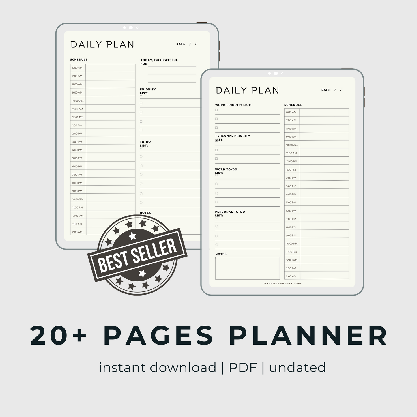 Organize Your Days: Daily Scheduling Planner for Effortless Time Management