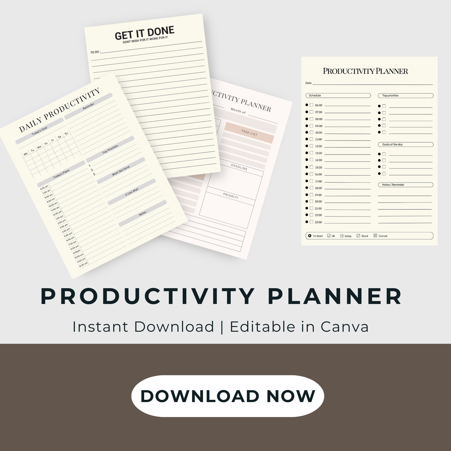 Stay Organized and Achieve More with Our Productivity Planner