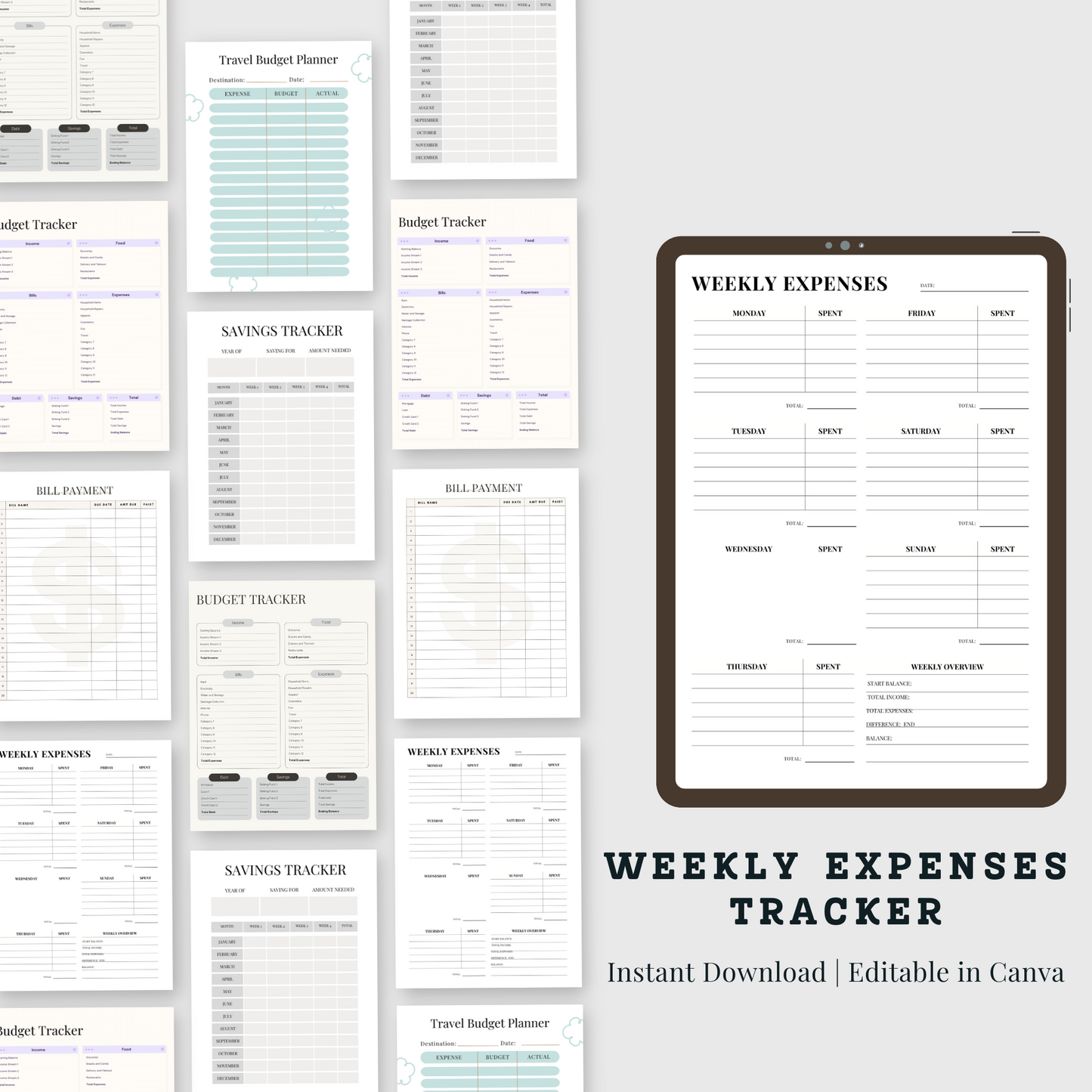 Stay on Top of Your Budget with Our Weekly Expenses Tracker