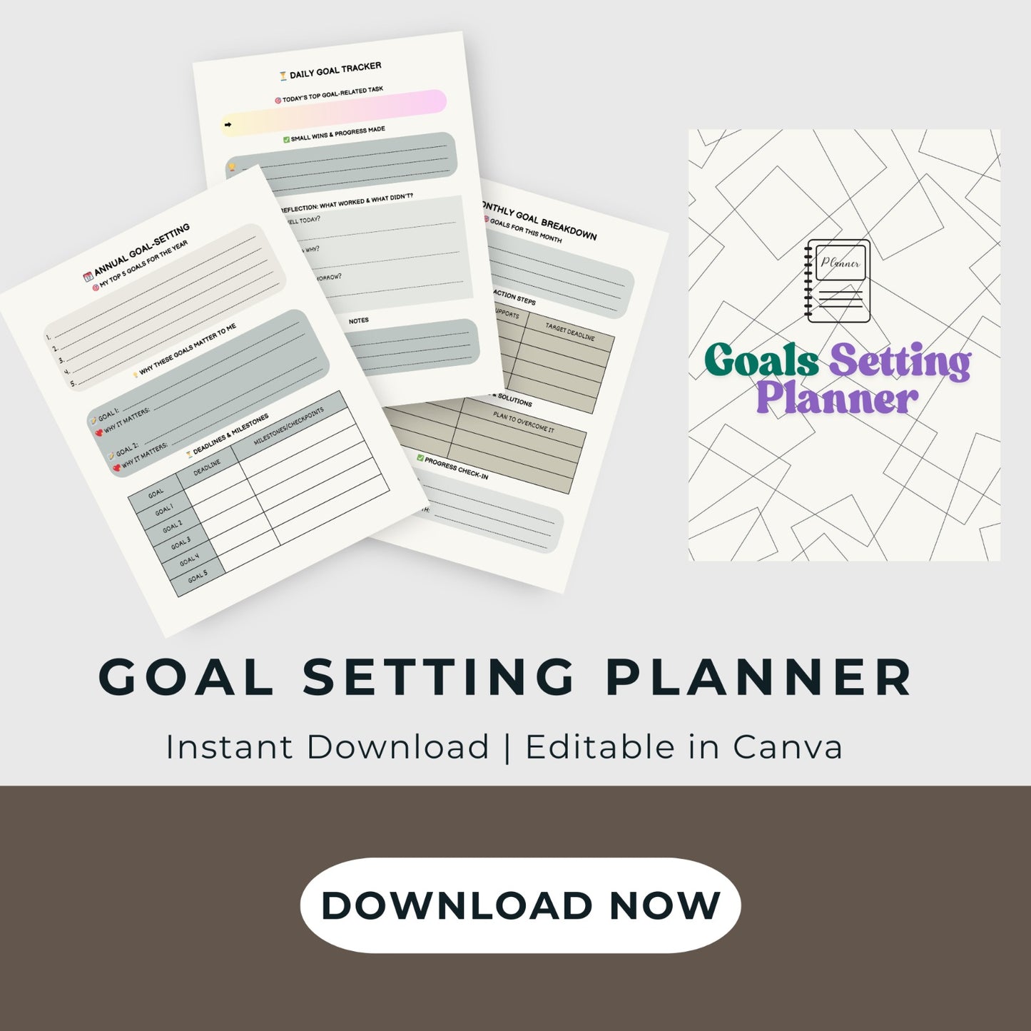Achieve Your Dreams with Our Goal Setting Planner – Stay Organized & Motivated