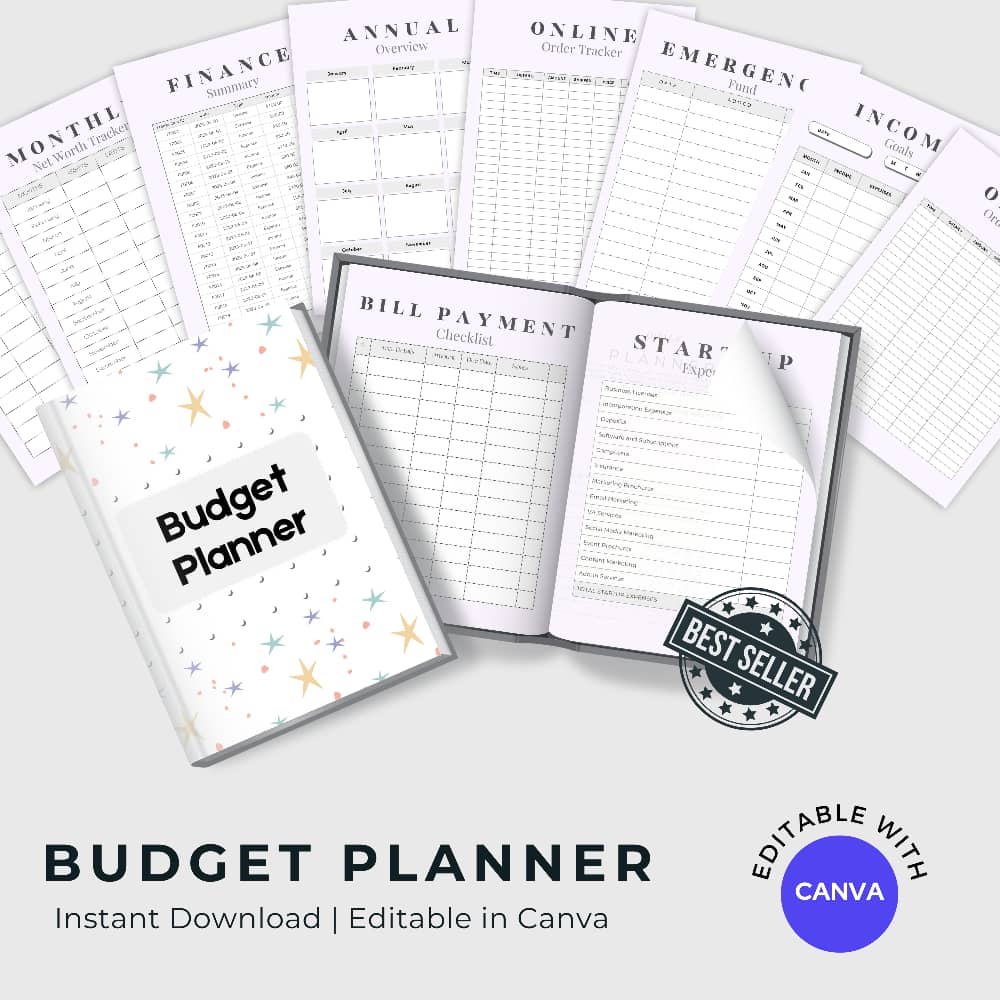 Stay organized and on top of your finances with our Budget Planner Template.