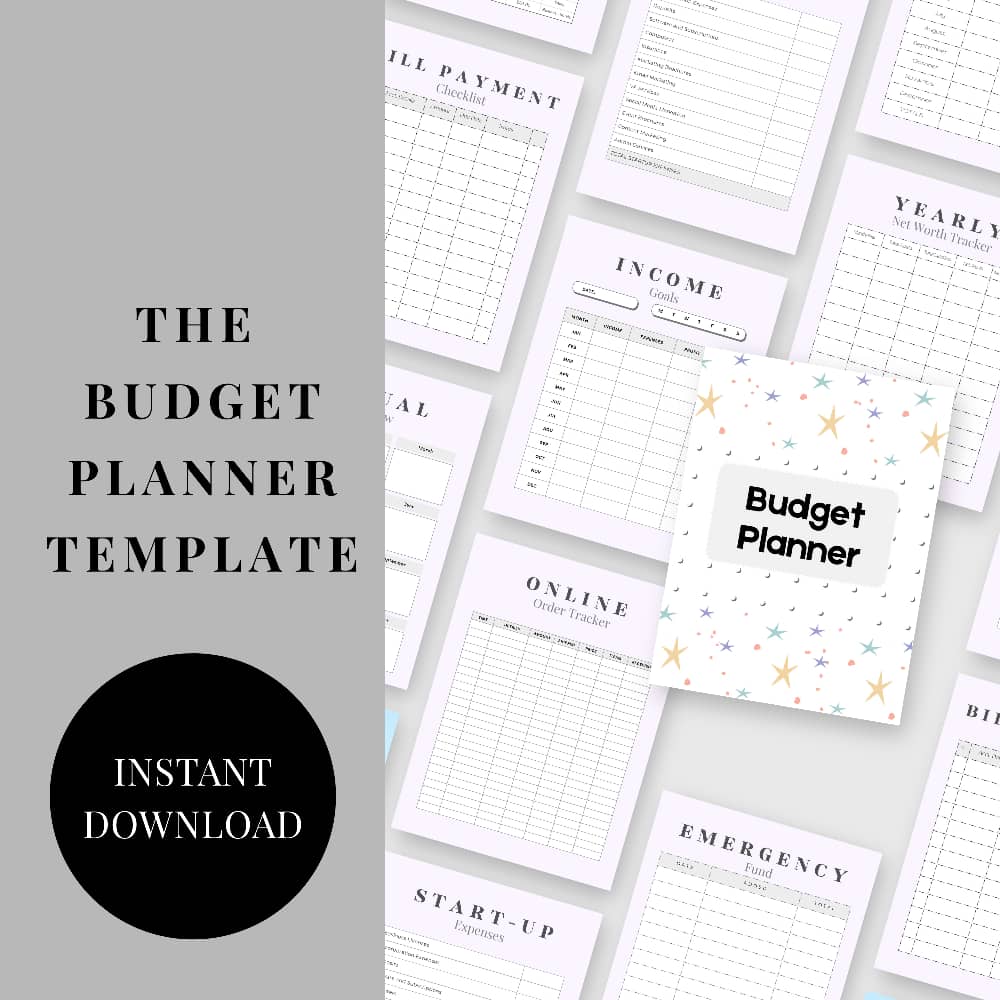 Stay organized and on top of your finances with our Budget Planner Template.