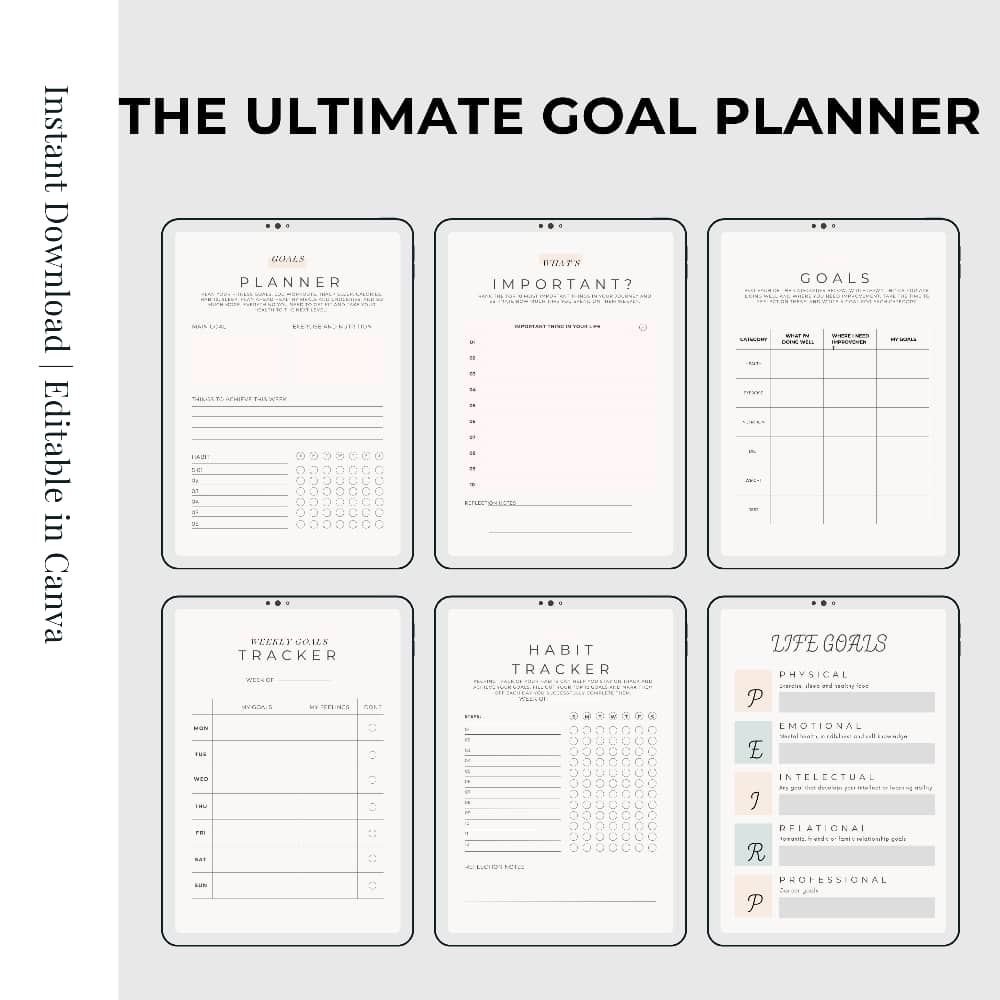 Achieve your dreams with The Ultimate Goal Planner!