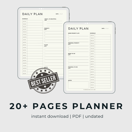 Organize Your Days: Daily Scheduling Planner for Effortless Time Management