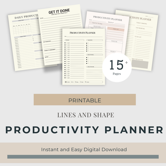 Stay Organized and Achieve More with Our Productivity Planner