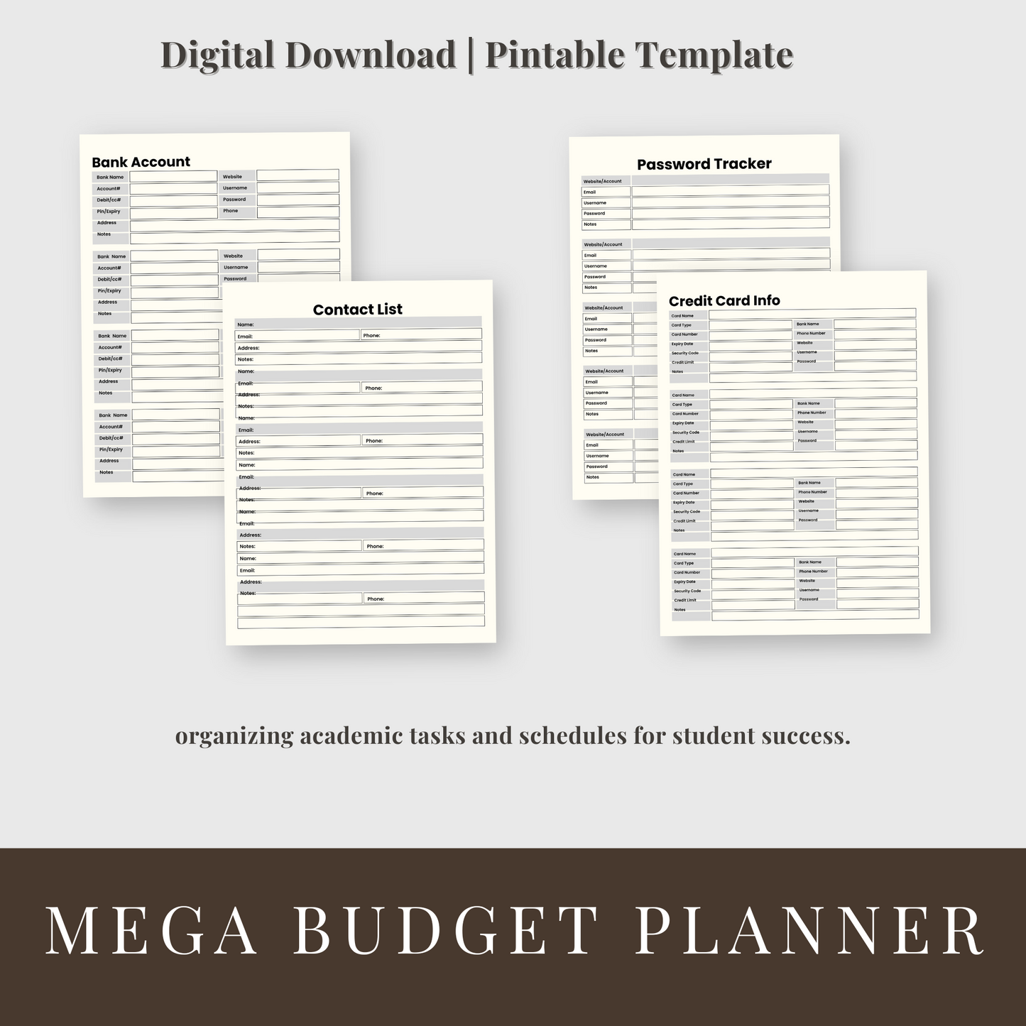 Stay Organized and Save Money with Our Budget Planner