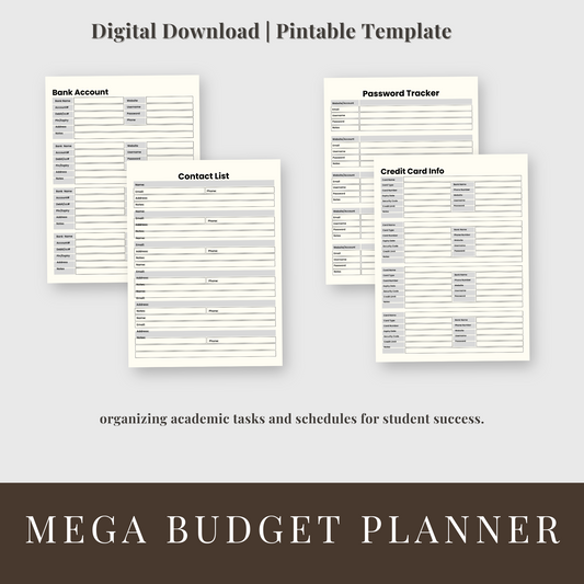 Stay Organized and Save Money with Our Budget Planner