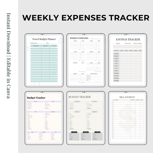 Stay on Top of Your Budget with Our Weekly Expenses Tracker