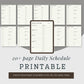 Organize Your Days: Daily Scheduling Planner for Effortless Time Management

