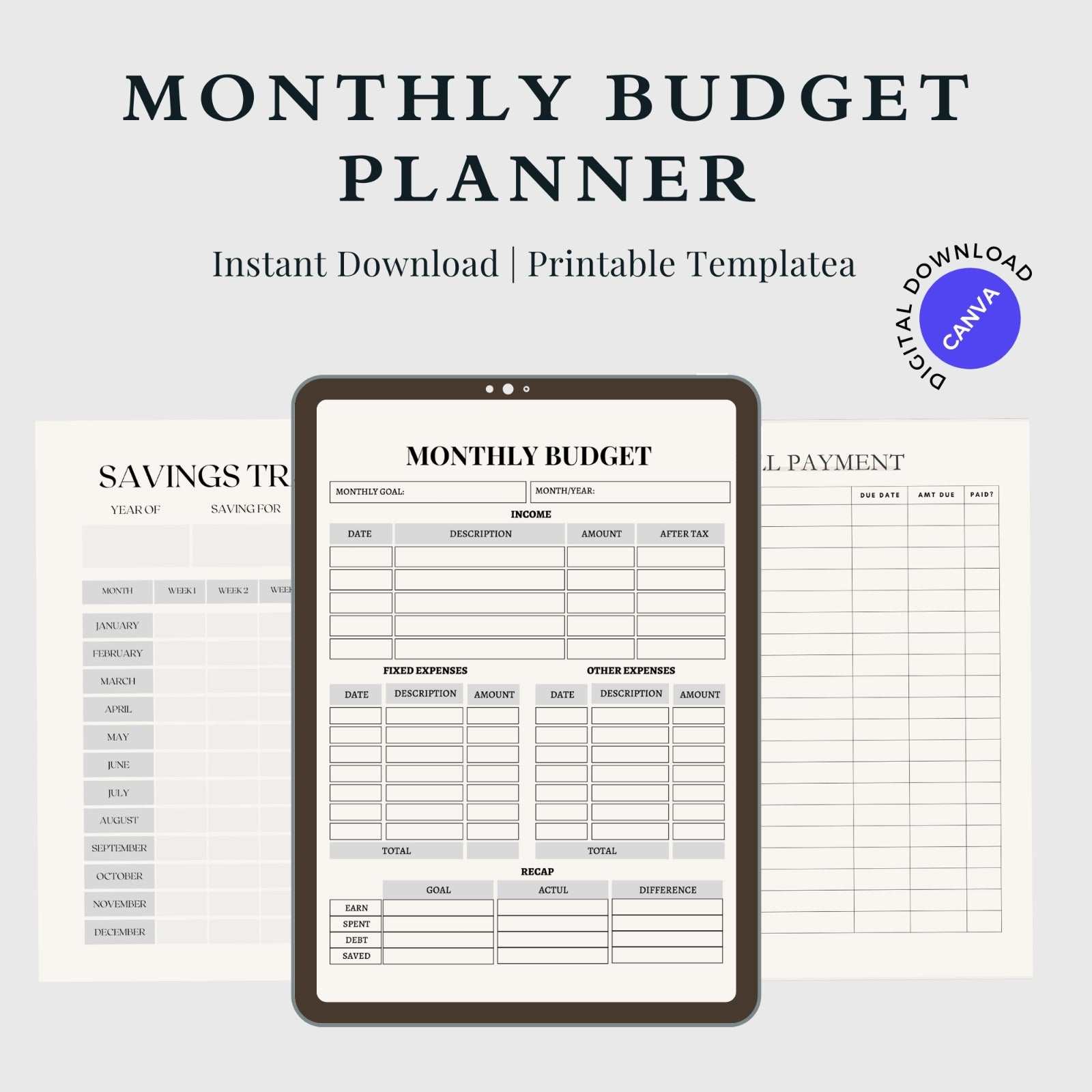 Organize Your Finances with Our Monthly Budget Planner

