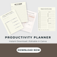 Stay Organized and Achieve More with Our Productivity Planner

