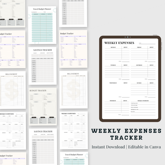 Stay on Top of Your Budget with Our Weekly Expenses Tracker

