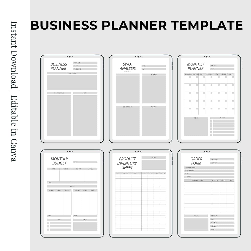 Stay organized and achieve your goals with our Business Planner.