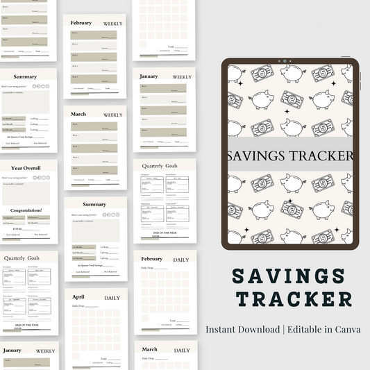 Track Your Savings Effortlessly with Our Savings Tracker

