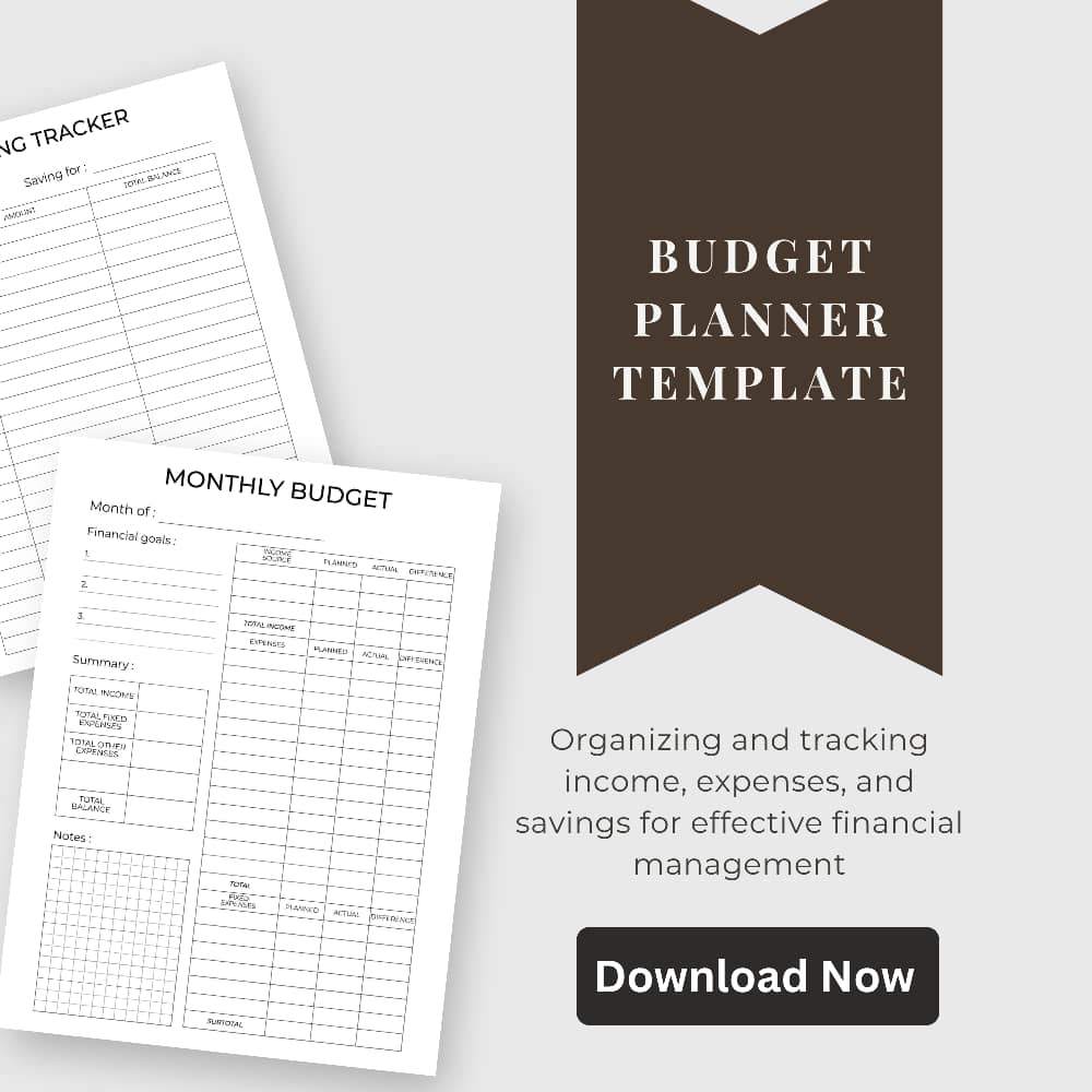 Manage your money effortlessly with our Budget Planner.