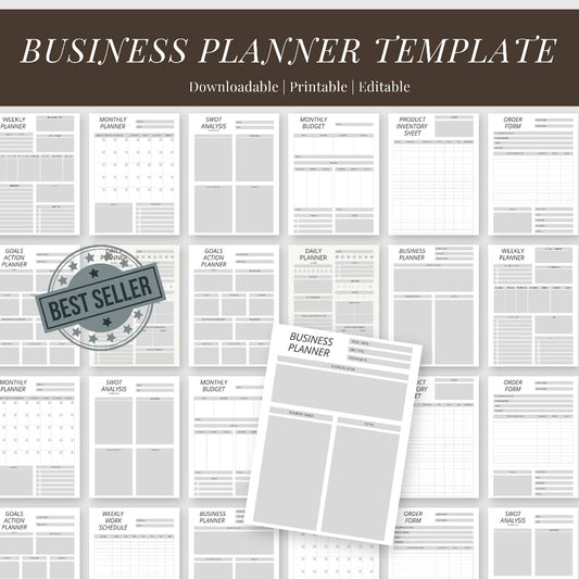 Stay organized and achieve your goals with our Business Planner.