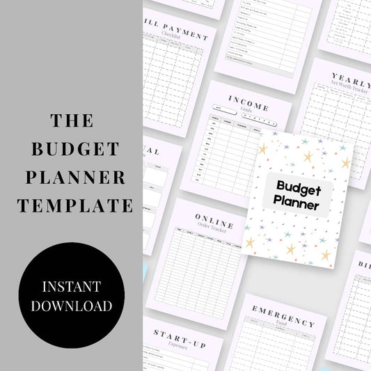 Stay organized and on top of your finances with our Budget Planner Template.